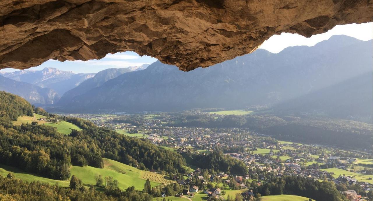 Ferienwohnung Stoablick - barrierefrei mit Bergblick Bad Goisern am Hallstättersee Exterior foto