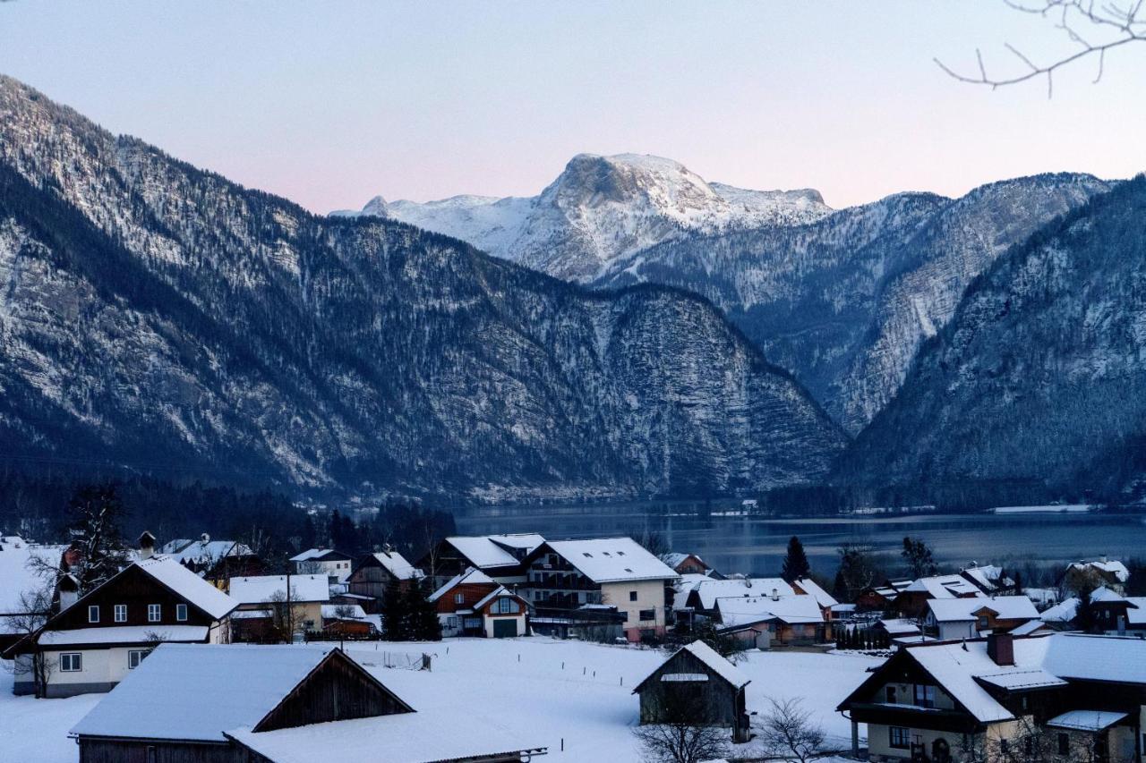 Ferienwohnung Stoablick - barrierefrei mit Bergblick Bad Goisern am Hallstättersee Exterior foto