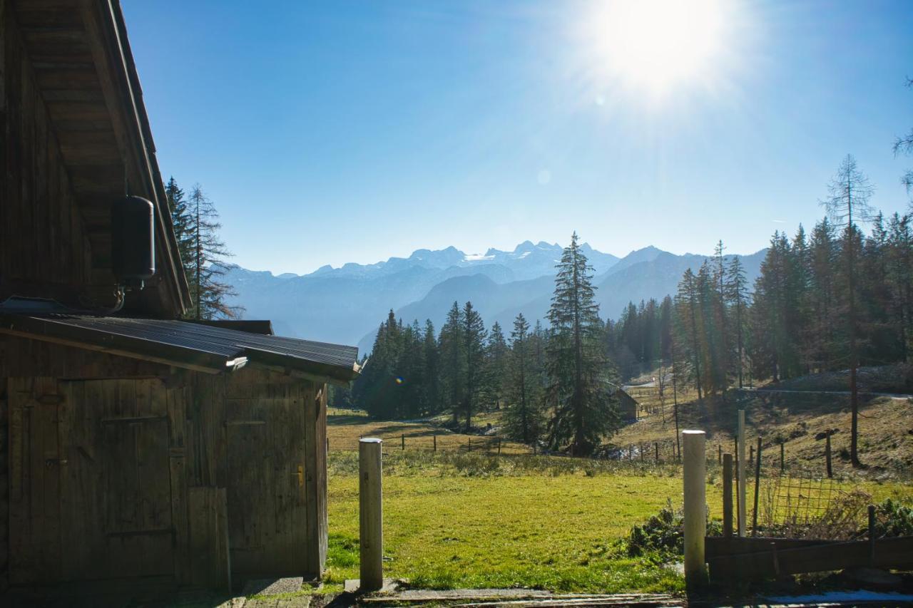 Ferienwohnung Stoablick - barrierefrei mit Bergblick Bad Goisern am Hallstättersee Exterior foto
